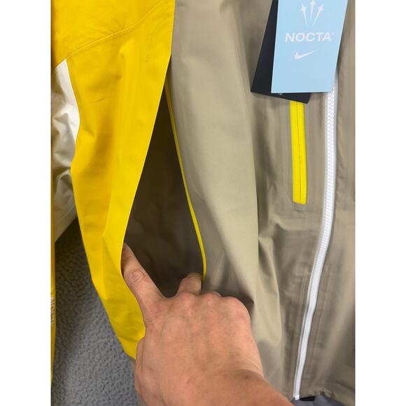 Nike x Nocta Vivid Sulfur L'Art Bala Tech Jacket Mens XXL Yellow NEW 2XL $500 - Picture 4 of 14